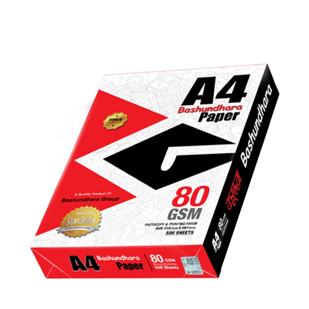 Basundhara A4 Sized Paper, 80 GSM, 500 Sheets
